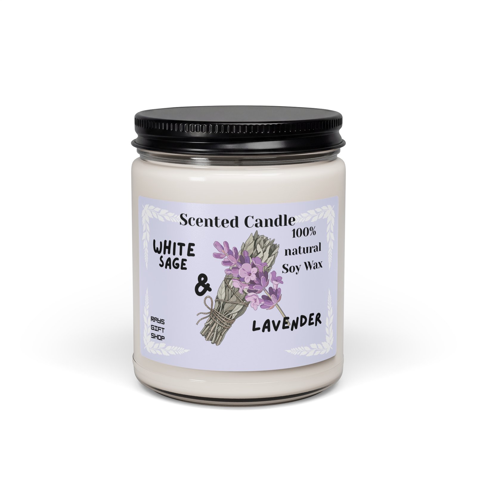 White Sage & Lavender Candle - Image 2
