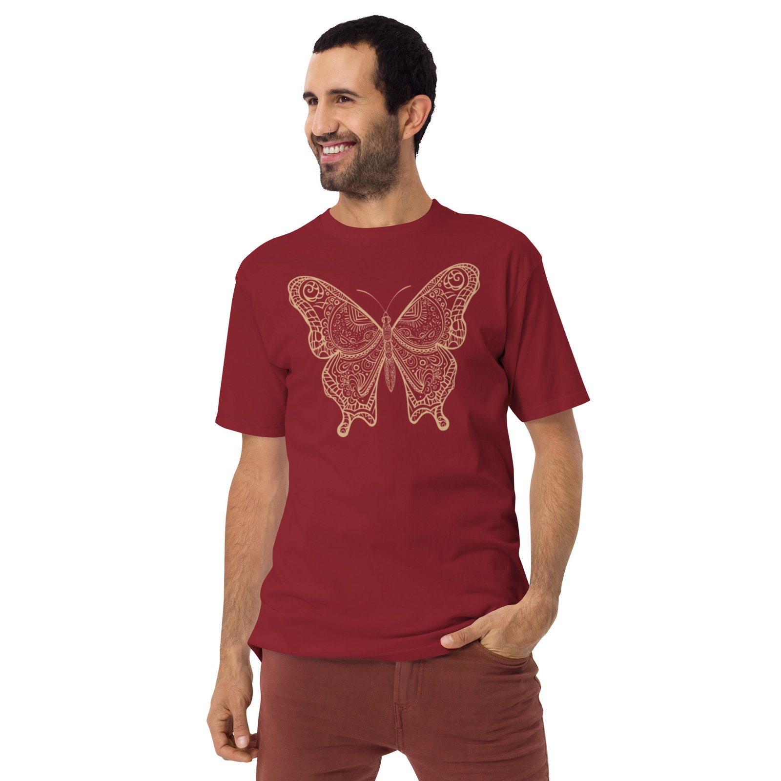 Natures Butterfly Cotton Tee - Image 5