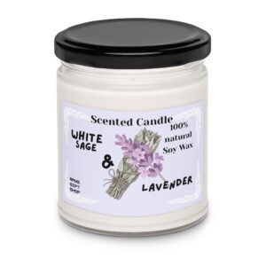 White Sage/Lavender Scented candle